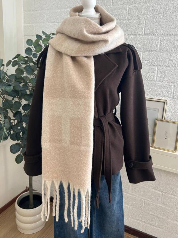 Cosy scarf beige