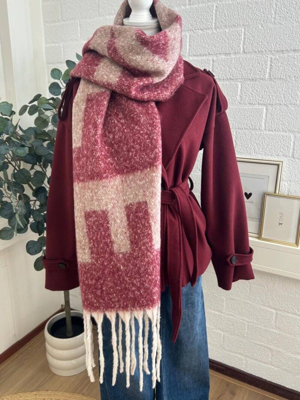 Cosy scarf burgundy
