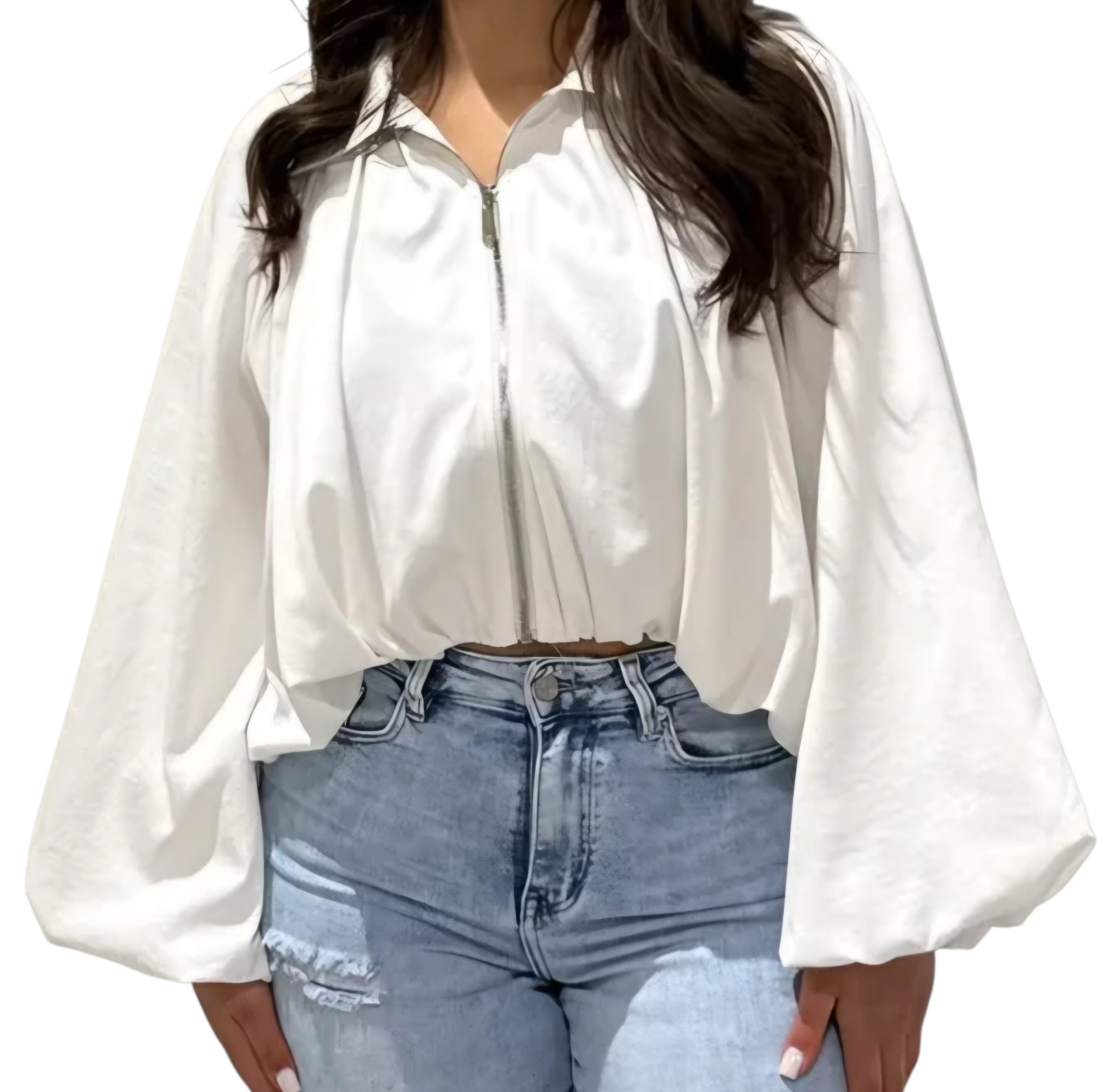 Balloon jacket white