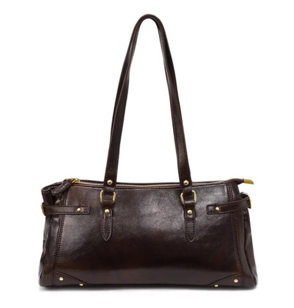 Luxery bag brown PU leather