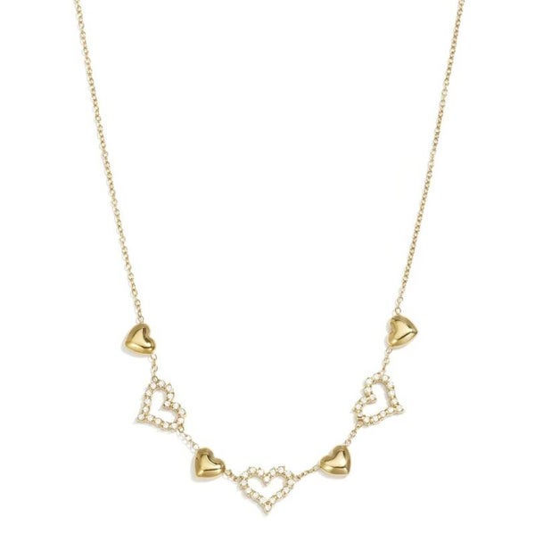 sparkle heart necklace