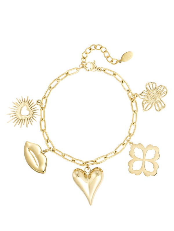 Armband Floral lovers goud