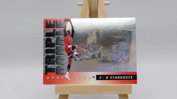 Michael Jordan 1993-94 Upper Deck Triple Double 3-D Standouts #TD2 Chicago Bulls Basketball NBA