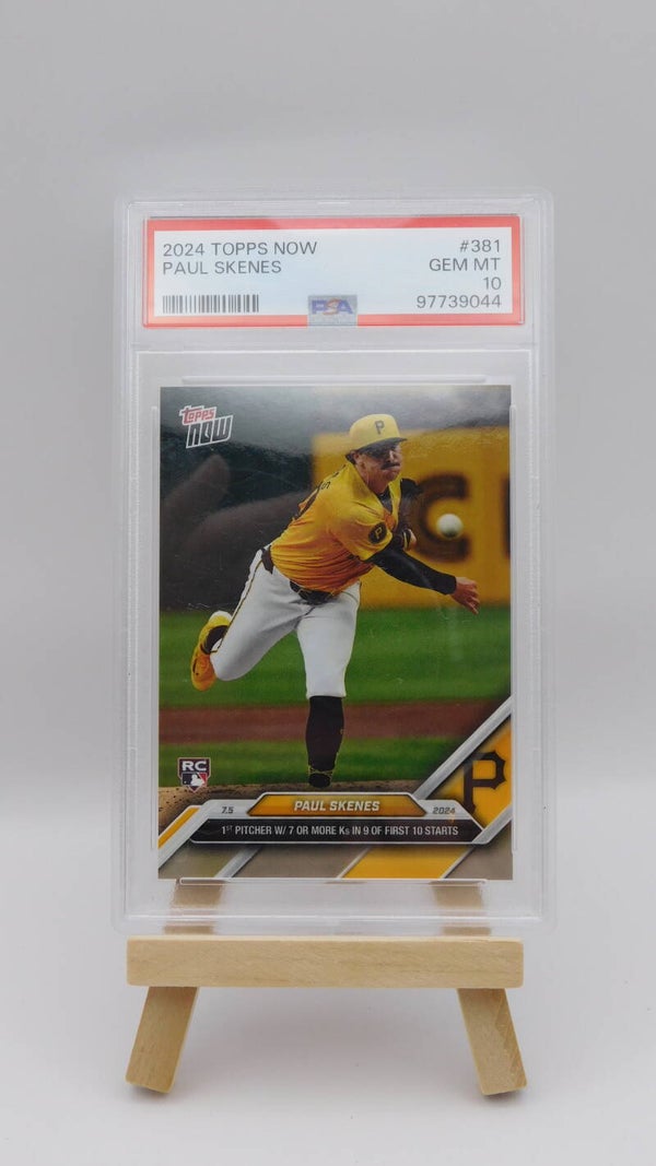 Paul Skenes PSA 10 RC 2024 Topps Now #381 Pittsburgh Pirates Baseball MLB