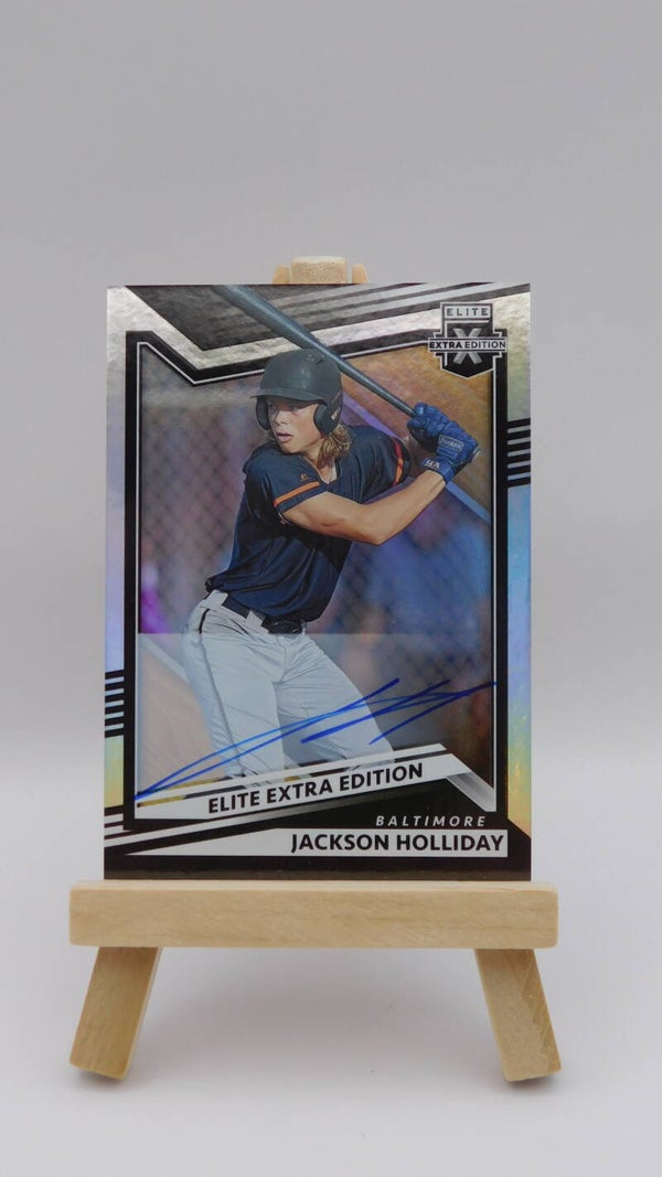 Jackson Holiday AU 2022 Panini Elite Extra Edition Rainbow Foil #1 Baltimore Orioles Baseball MLB