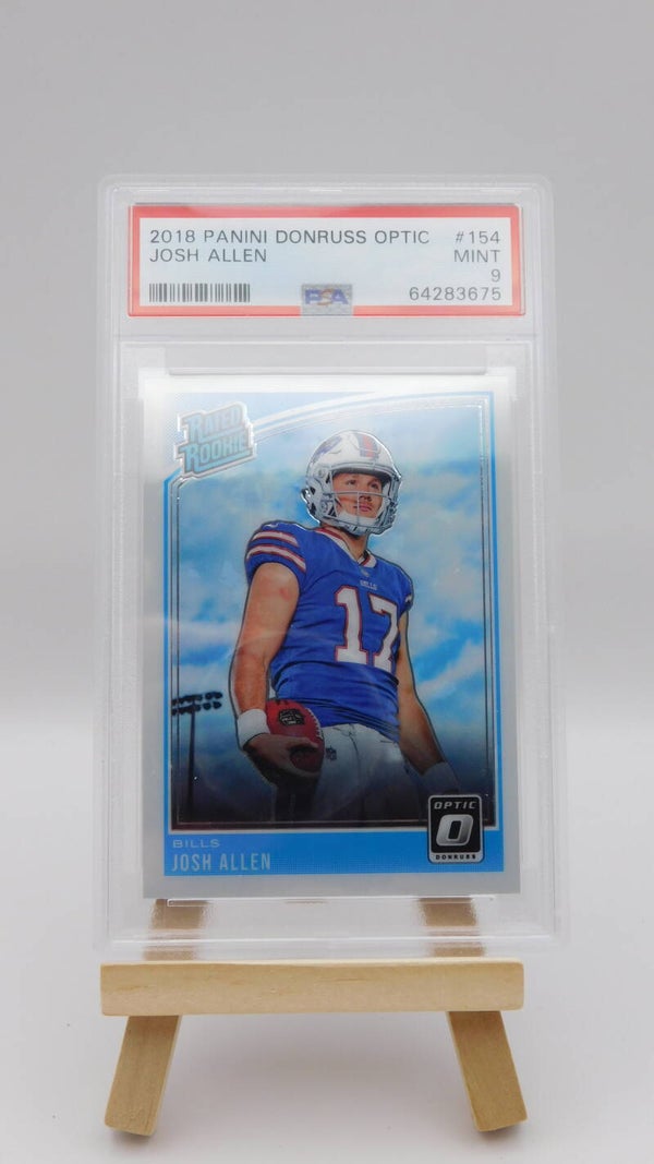 Josh Allen RC PSA 9 Mint 2018 Panini Donruss Optic #154 Buffalo Bills Football NFL