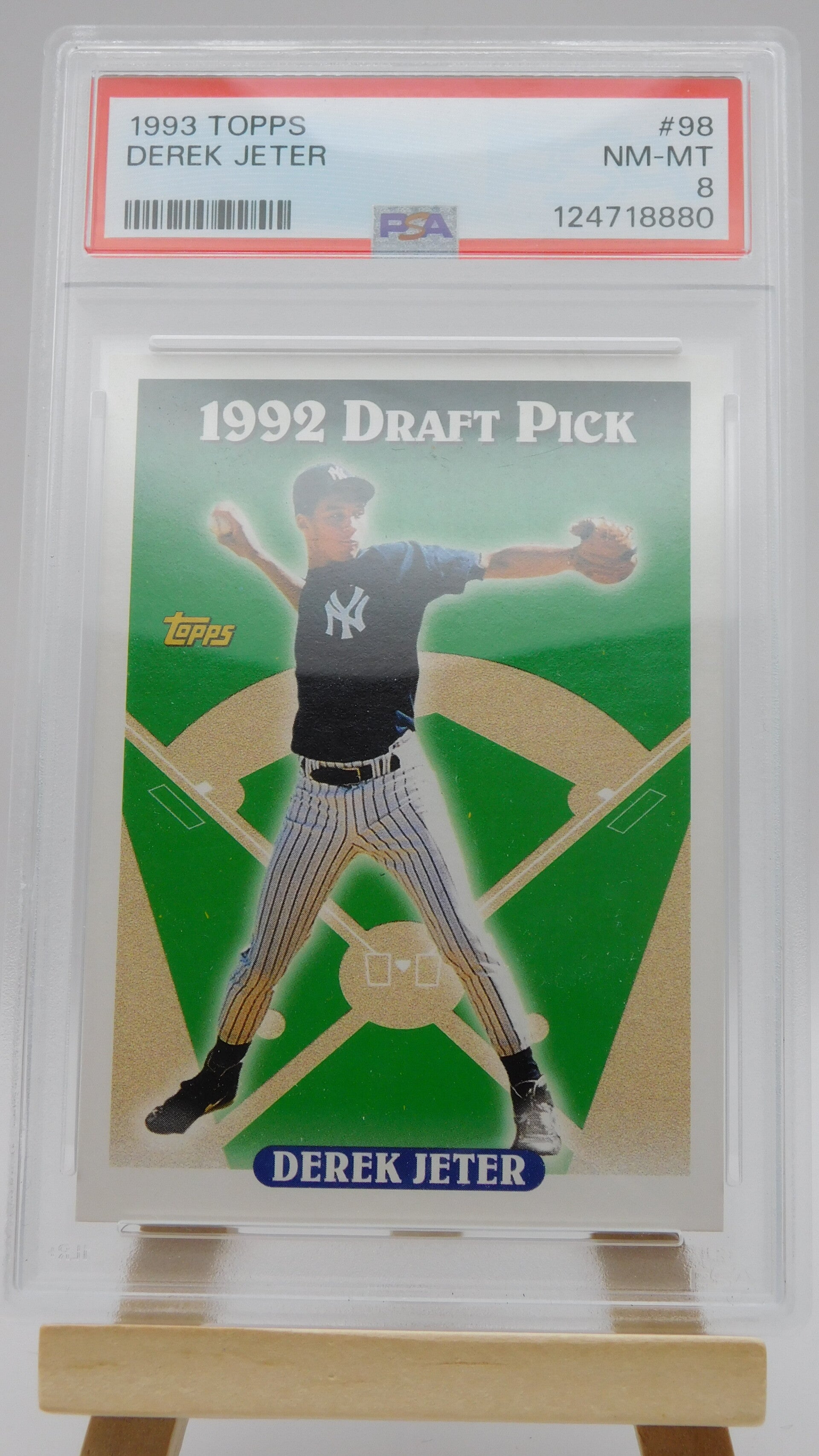 Derek Jeter PSA 8 NM-MT RC 1993 Topps #98 Baseball New York Yankees MLB