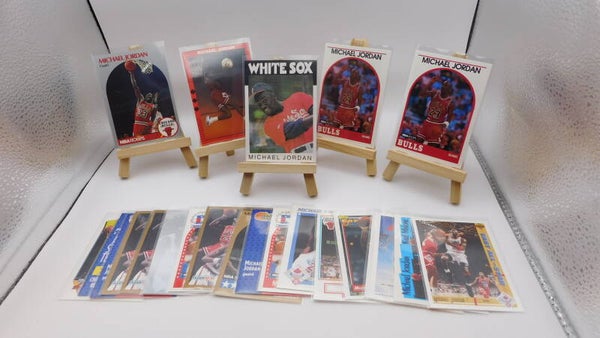 Michael Jordan Lot of 23 Cards. Mostly Basketball, Few Baseball.