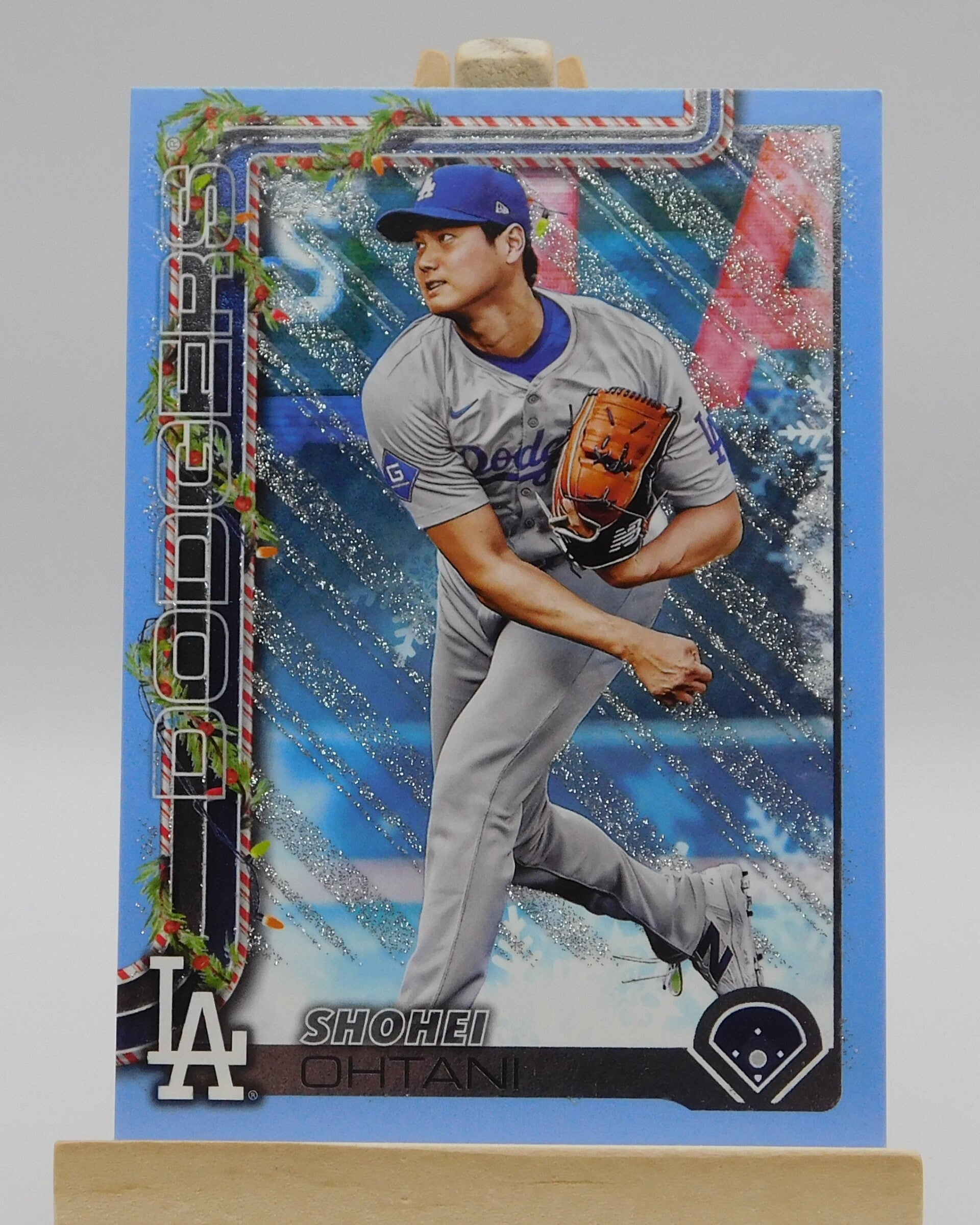 Shohei Ohtani SP 2025 Topps Holiday Metallic Glitter #H1 Baseball Los Angeles Dodgers MLB