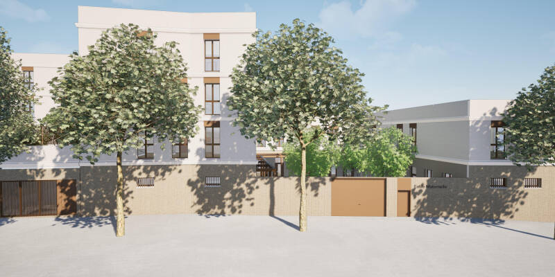 maquette du futur ensemble scolaire