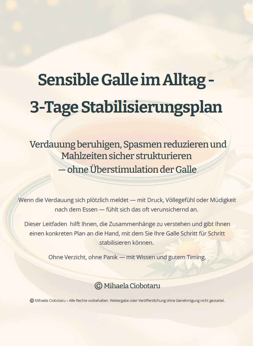PDF - Empfindliche Galle im Alltag – praktischer PDF-Guide