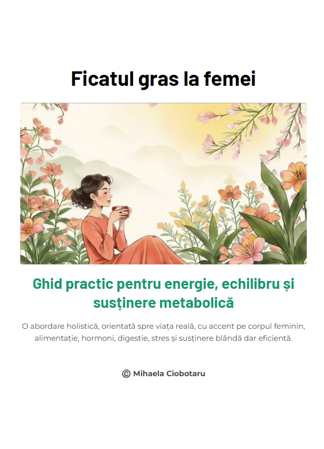 PDF - Ficatul gras la femei - Ghid practic pentru energie, echilibru și susținere metabolică