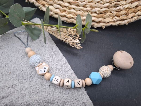 Schnullerkette mit Name