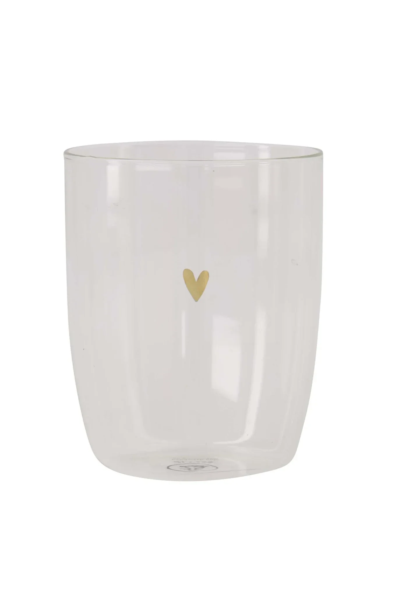 Drinkglas Hartje Transparant