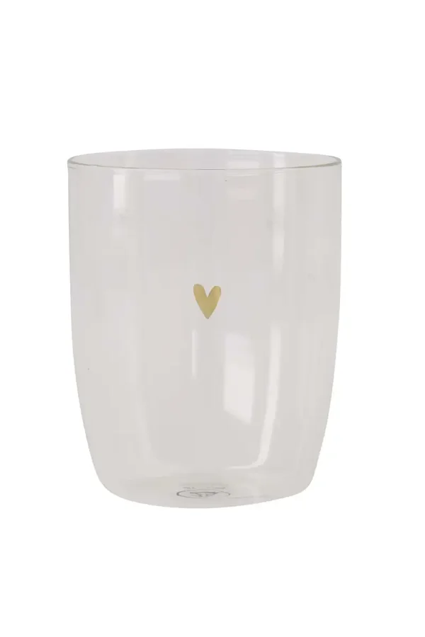 Drinkglas Hartje Transparant