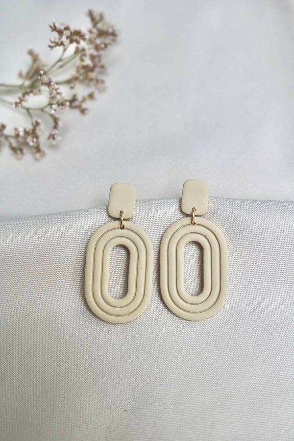 Oorbel Sofie Beige