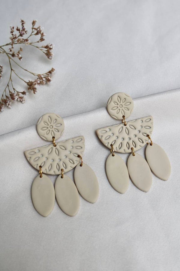 Oorbel Bohemian Beige