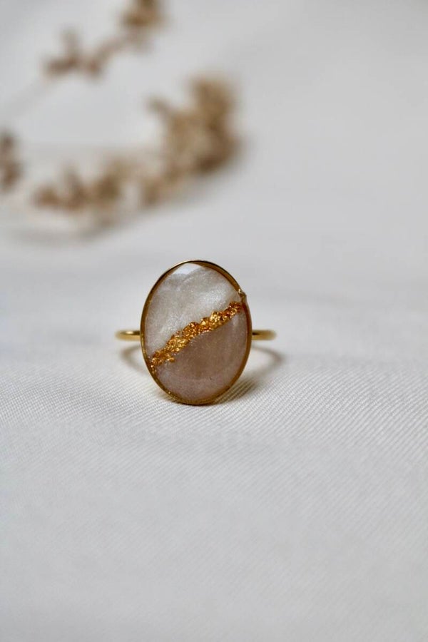 Ring Ivoor/Beige XL