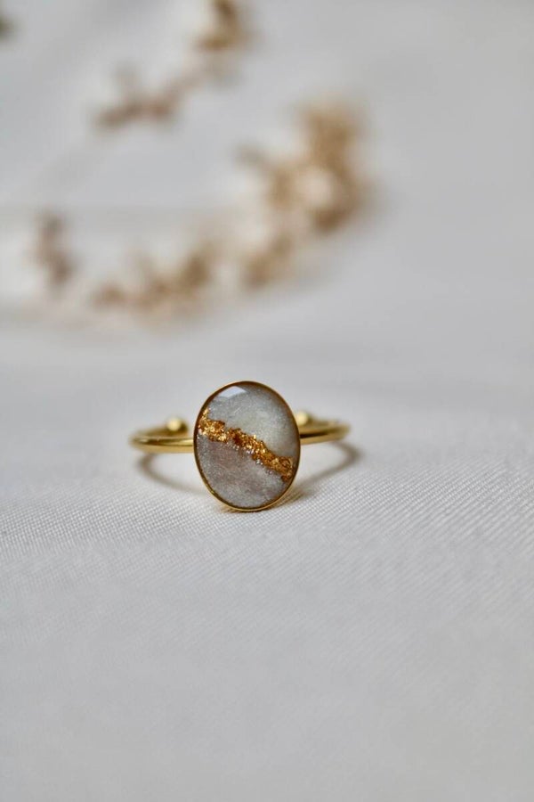 Ring Ivoor/Beige S