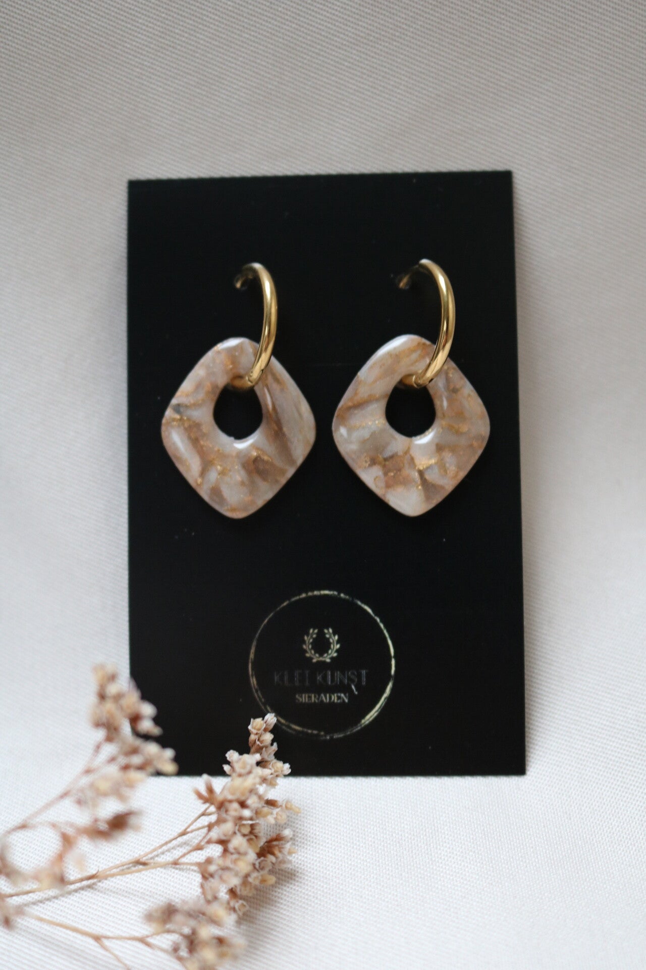 Oorbellen Liz Taupe