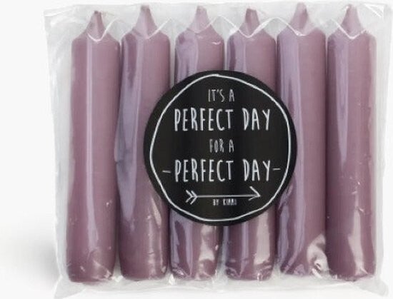 Kleine dinerkaarsen Perfect Day - Mauve