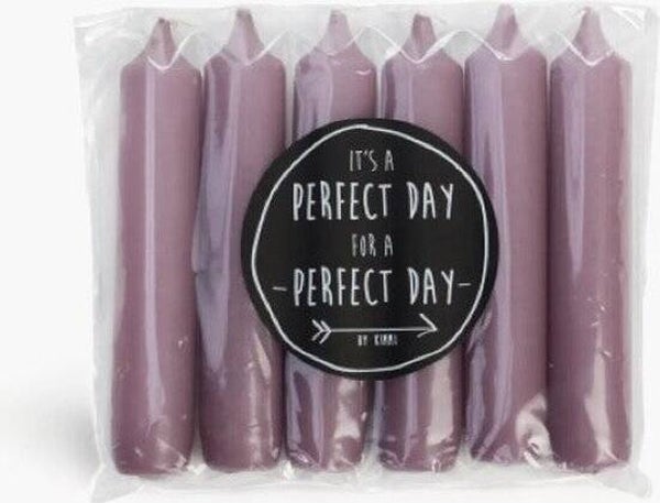Kleine dinerkaarsen Perfect Day - Mauve