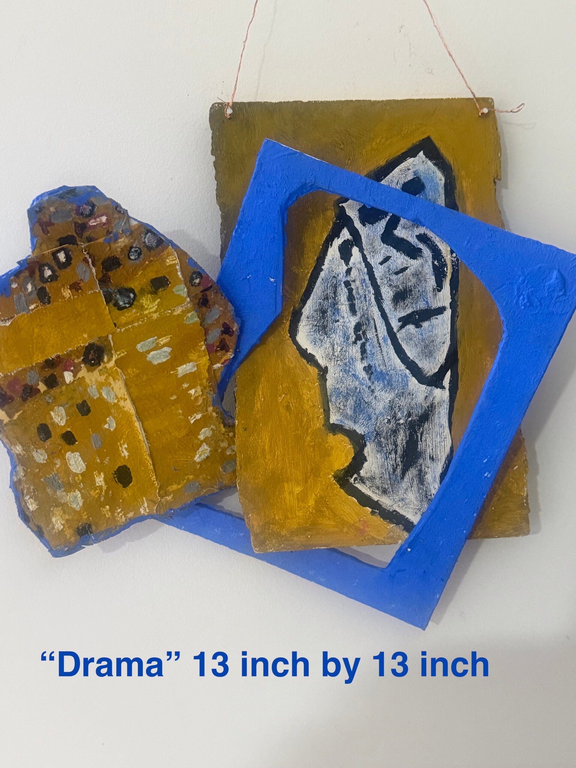 "Drama ": 13 inch by 13 inch