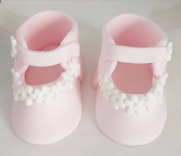 Babyschoentjes roze set 2 stuks