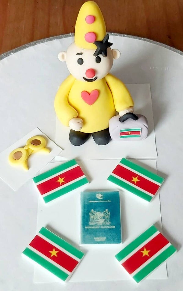 B clown thema op reis naar Suriname