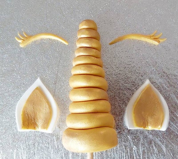 Figuur U Unicorn set (hoorn, oren en ogen)