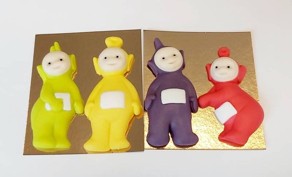 Set van 4 fondant Tubbies