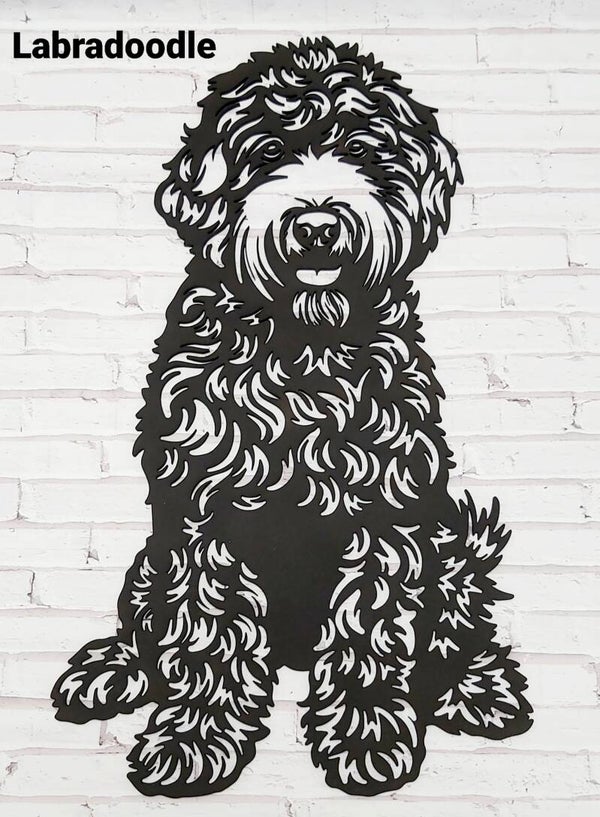 Labradoodle wanddecoratie