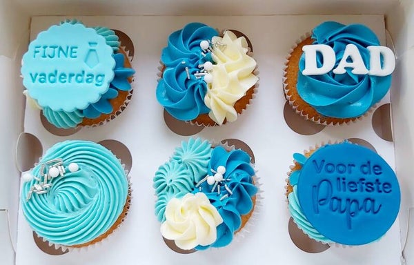 Vaderdag cupcakes. Nummer 1. Prijs per stuk