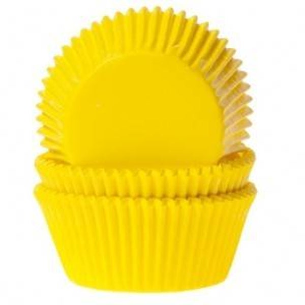 House of Marie Cupcakevormpjes Geel - 50 stuks