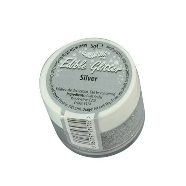 RD Eetbare Glitter - Zilver 5 g