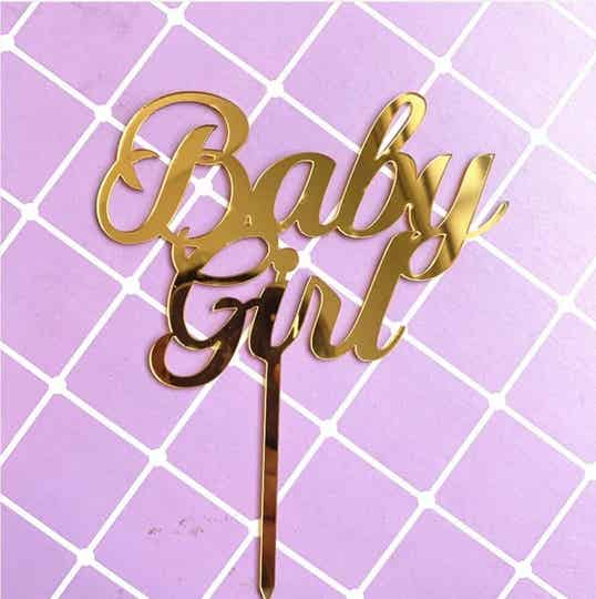 Topper Baby Girl goud