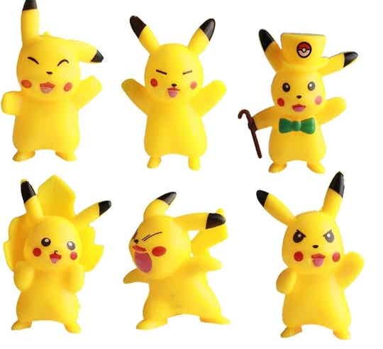 Setje 6 gele diertjes