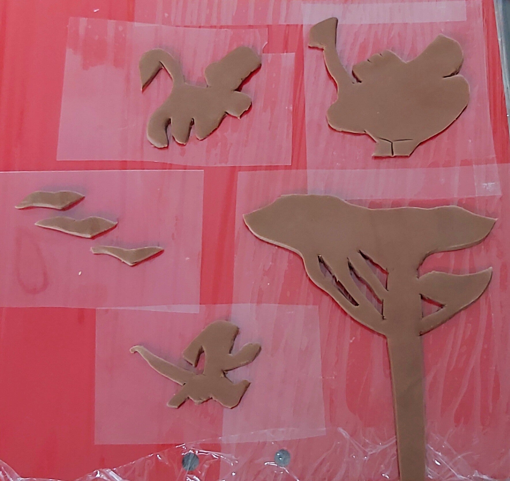 'Skyline' dieren met boom 7 delig