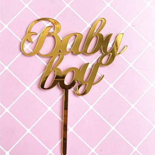 Topper Baby Boy goud
