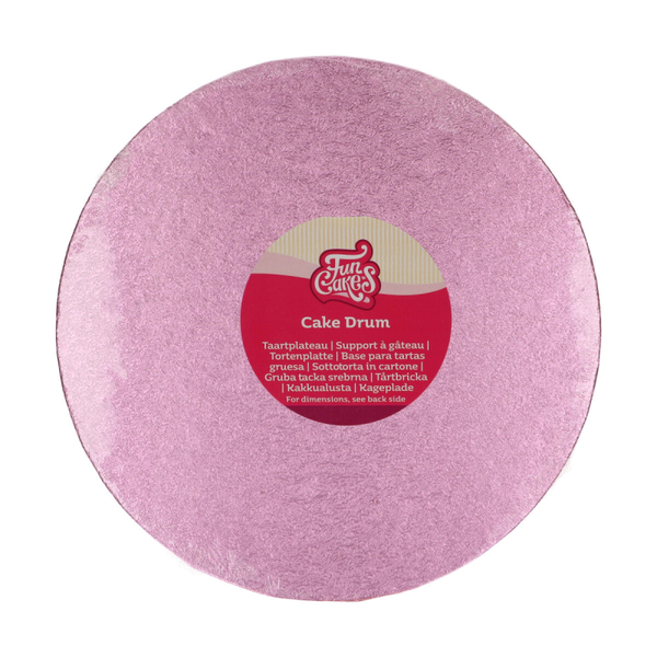 FunCakes Cake Drum Roze Rond Ø25 cm F80880