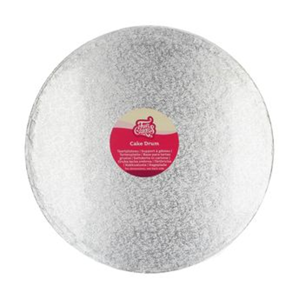 FunCakes Cake Drum Rond Ø35,5 cm- Zilver F80815