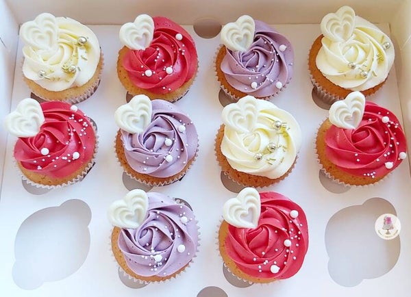 Moederdag cupcakes assortiment. Prijs per stuk.