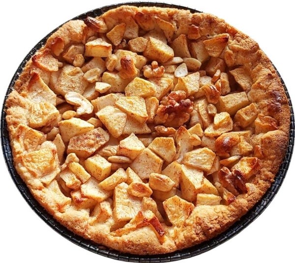 Appel noten taart laag model 6 personen