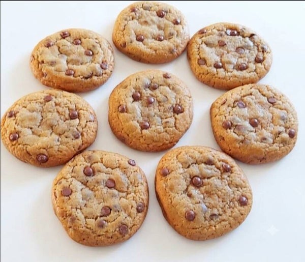 Chocolate chip cookie melkchocolade. Prijs per stuk.