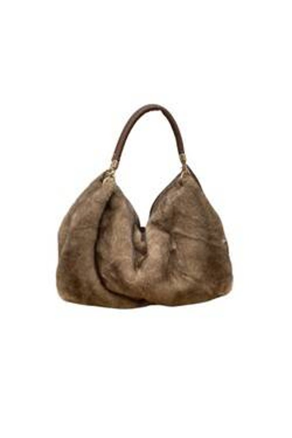Sac hobo pour femme en fausse fourrure  BY OCEANE
