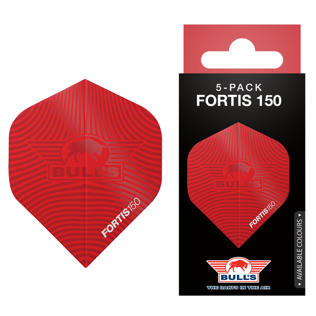Bull's (NL)  - Fortis 150 No.2 Flights - 5-Pack - Red