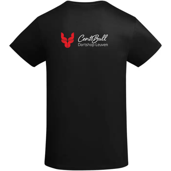 CentiBull Shirt - Black - V-kraag - Logo voor en achter