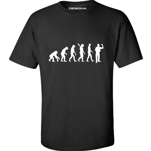 T-Shirt - Black - Evolution of a Dart Player