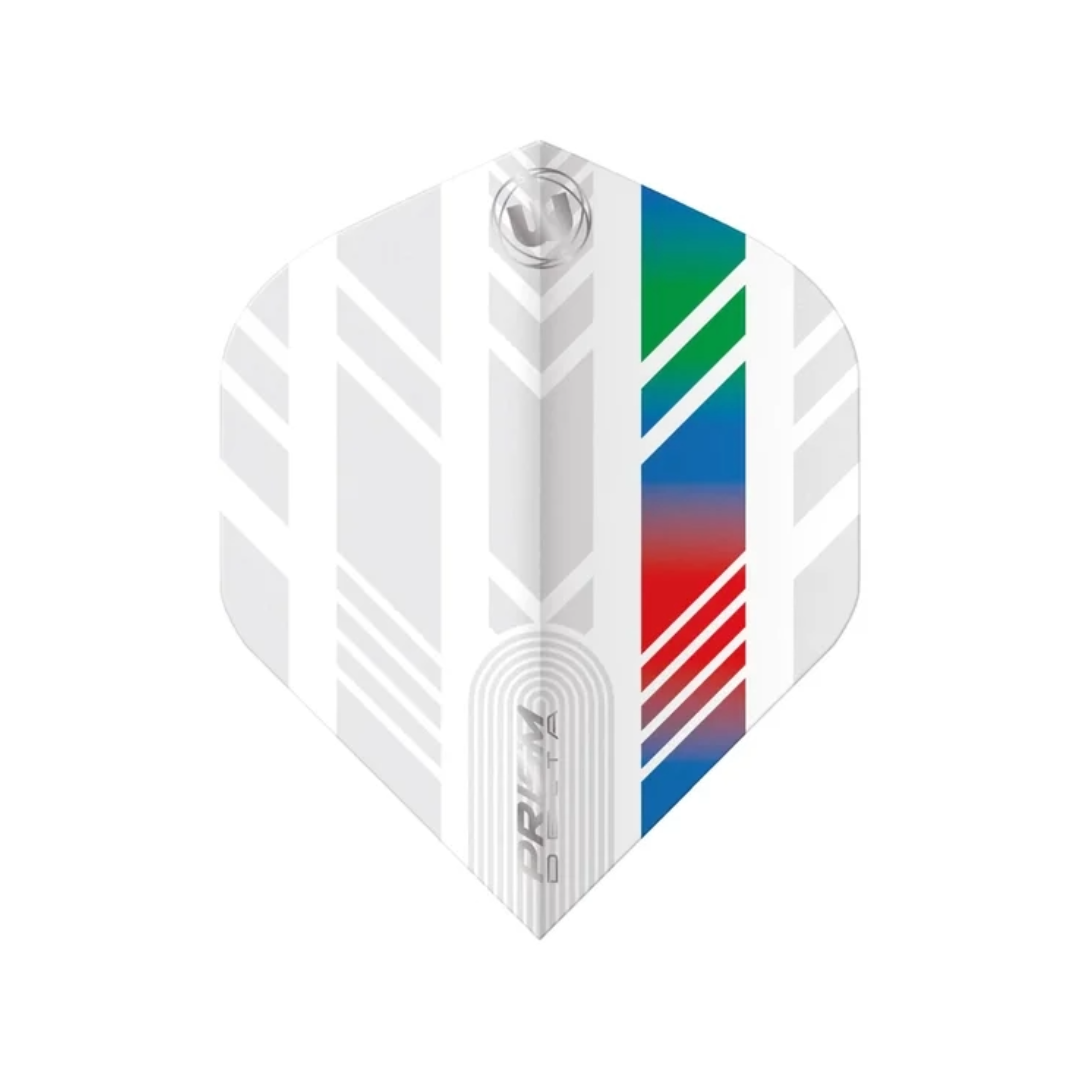 Winmau - Prism Delta White, Blue, Red & Green