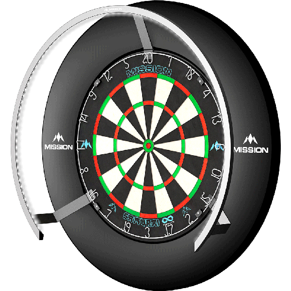 Mission - Torus 270 Dartboard Lighting Silver